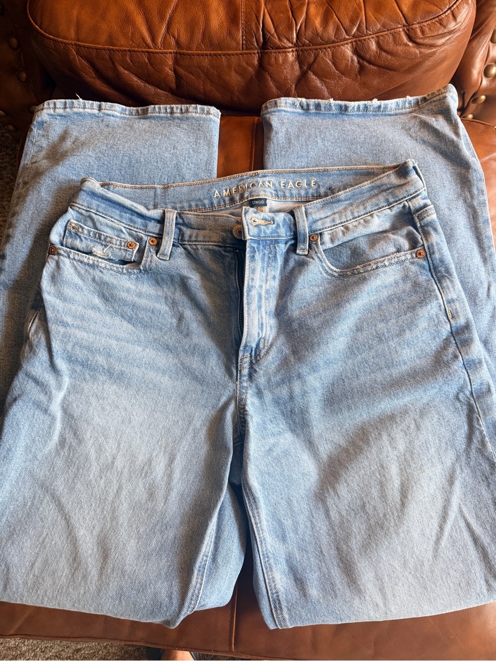 American Eagle Outfitters Women’s Strigid Stovepipe Jeans - 6 Long - Picture 2 of 4
